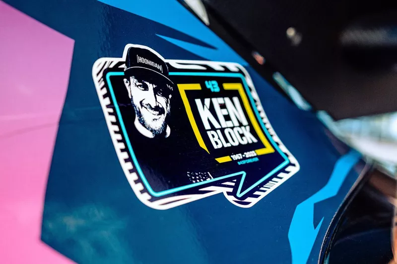 M-Sport Ford World Rally Team Ford Puma Rally1, logo en homenaje a Ken Block