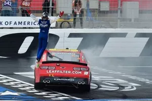 Race winner A.J. Allmendinger, Kaulig Racing, Chevrolet Camaro