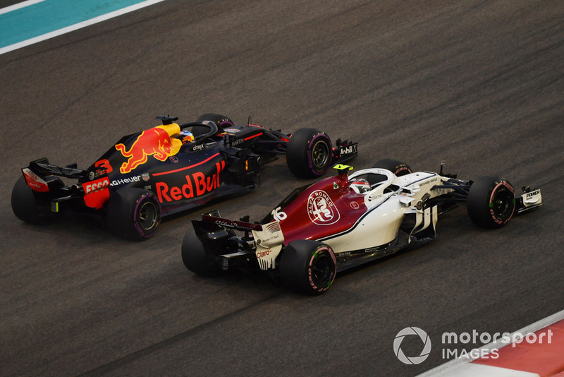 Шарль Леклер, Sauber C37, Макс Ферстаппен, Red Bull Racing RB14