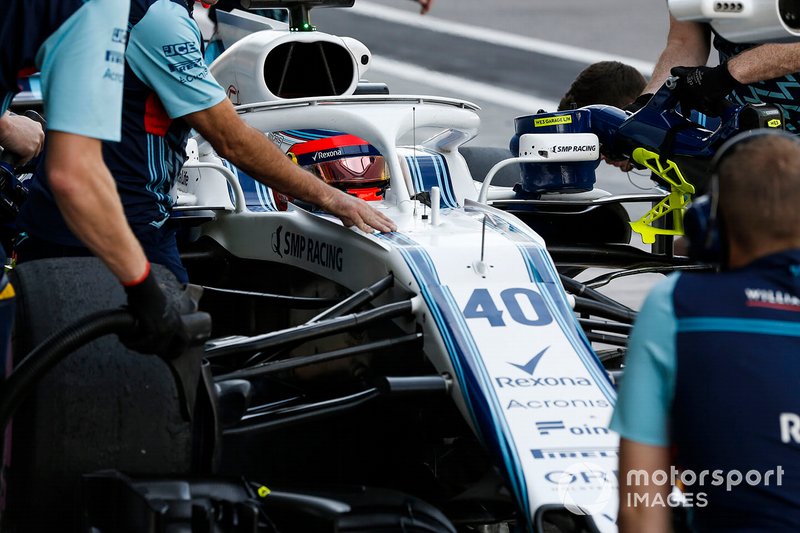 Роберт Кубіца, Williams FW41, зупинився біля боксів