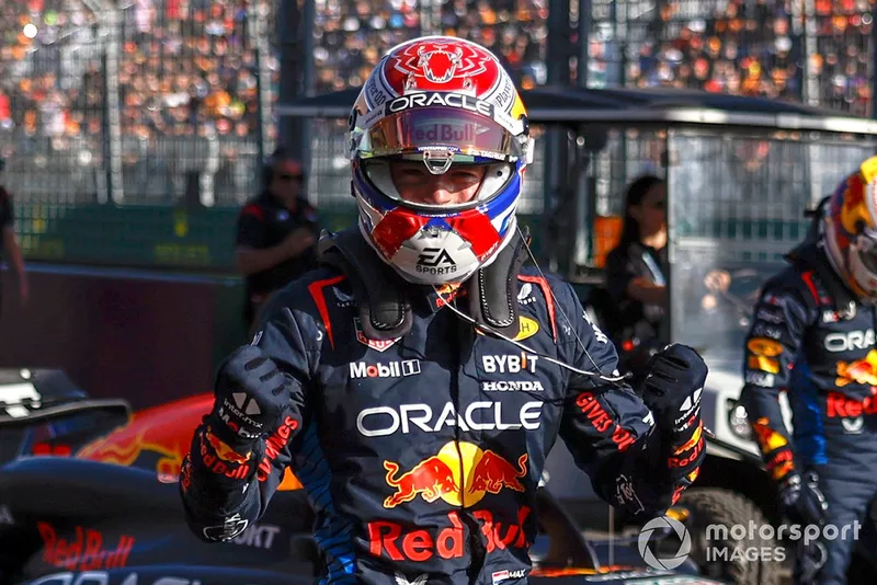 Le poleman Max Verstappen, Red Bull Racing 
