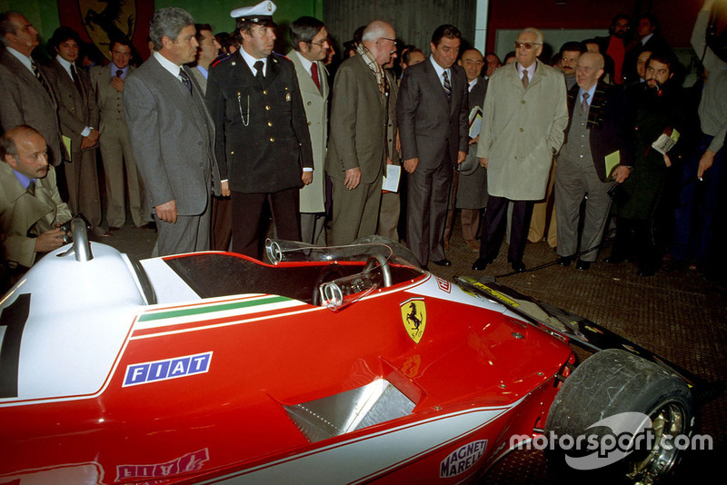 1978, presentation of the F1 Ferrari