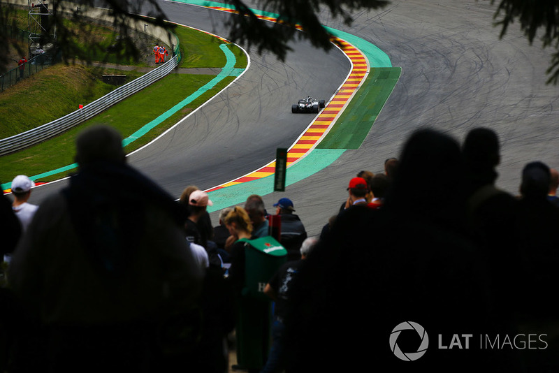 Lewis Hamilton, Mercedes AMG F1 W09, at Pouhon