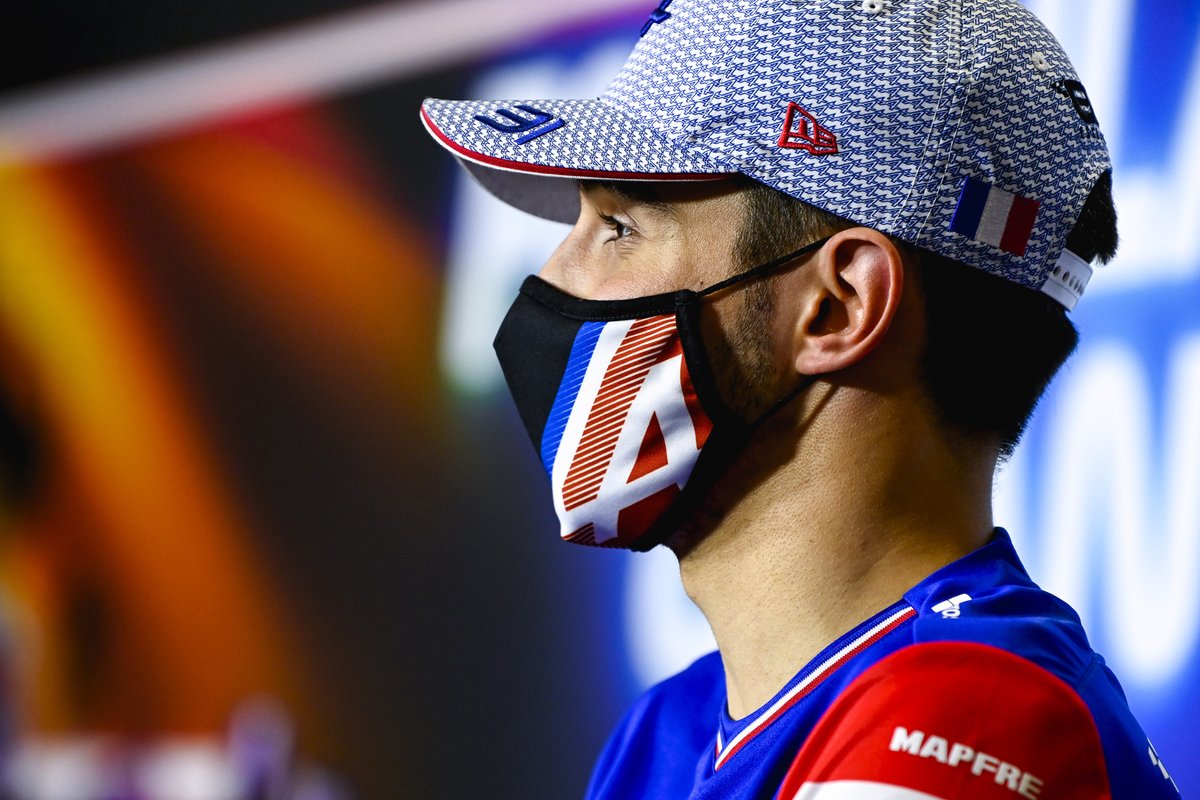 Esteban Ocon, Alpine F1 in the Press Conference 