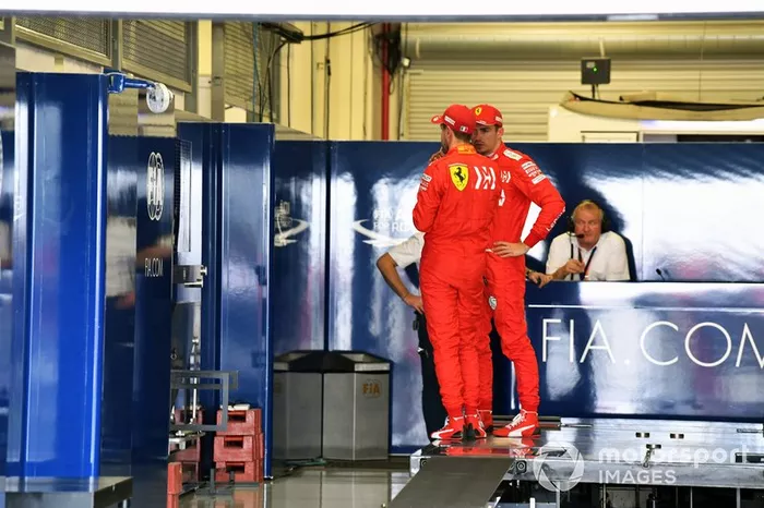 Sebastian Vettel, Ferrari, and Charles Leclerc, Ferrari, weigh in after Qualifying