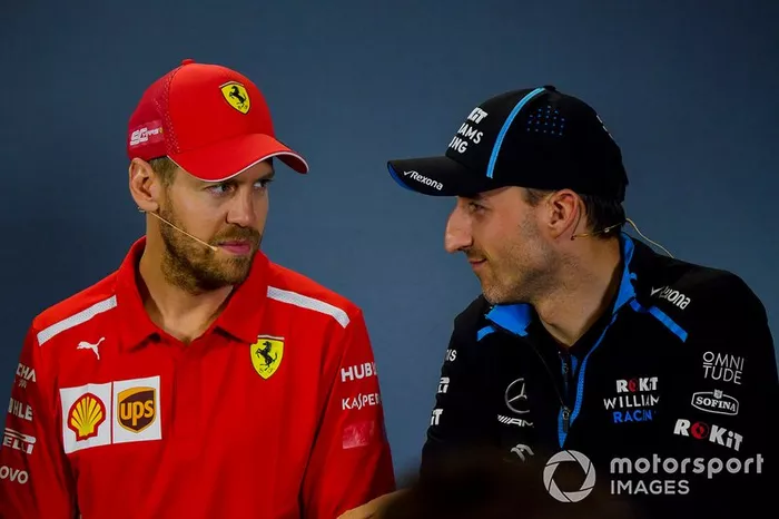 Sebastian Vettel, Ferrari y Robert Kubica, Williams Racing