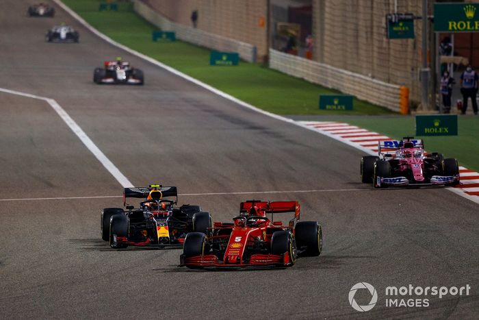 Sebastian Vettel, Ferrari SF1000, Alex Albon, Red Bull Racing RB16, Sergio Pérez, Racing Point RP20