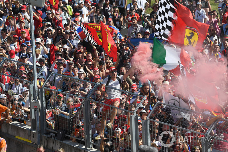 Fans and flags