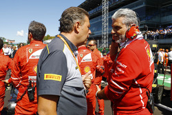 Mario Isola, Racing Manager, Pirelli Motorsport, Maurizio Arrivabene, Team Principal, Ferrari