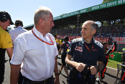Dr Helmut Marko, consultant de Red Bull Motorsport et Franz Tost, directeur de la Scuderia Toro Rosso