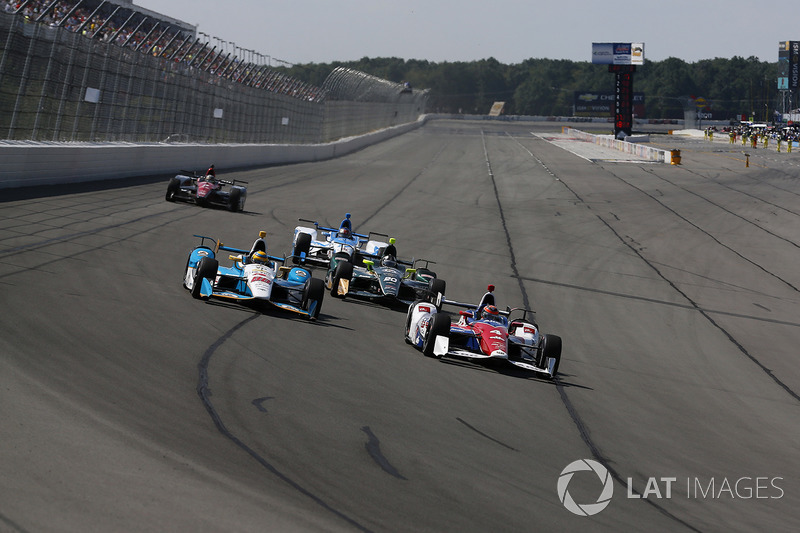 Conor Daly, A.J. Foyt Enterprises Chevrolet, Gabby Chaves, Harding Racing Chevrolet