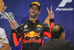 Podium: second place Daniel Ricciardo, Red Bull Racing