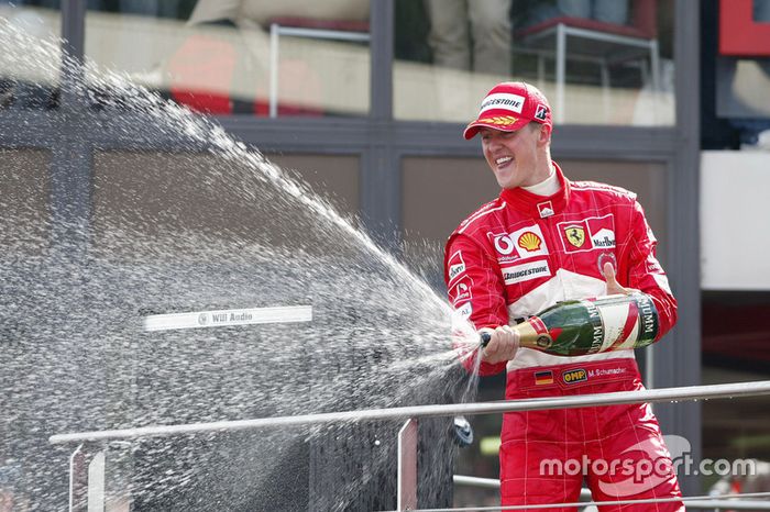 Podio: Michael Schumacher, Ferrari