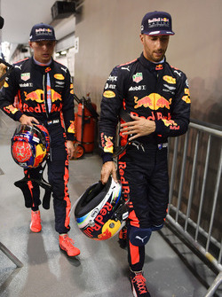 Max Verstappen, Red Bull Racing et Daniel Ricciardo, Red Bull Racing