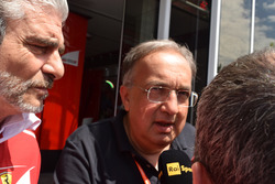 Maurizio Arrivabene, Team Principal Scuderia Ferrari, Sergio Marchionne, Presidente Ferrari e CEO di