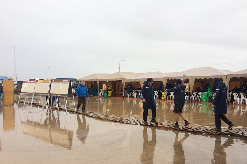 Inundaciones en el vivac en Oruro