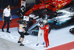 Race winner Valtteri Bottas, Mercedes AMG F1, Sebastian Vettel, Ferrari SF70H