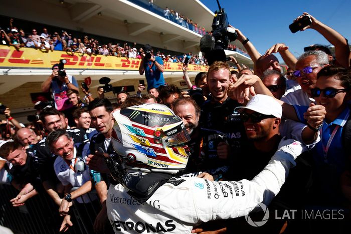 Ganador, Lewis Hamilton, Mercedes AMG F1, celebra