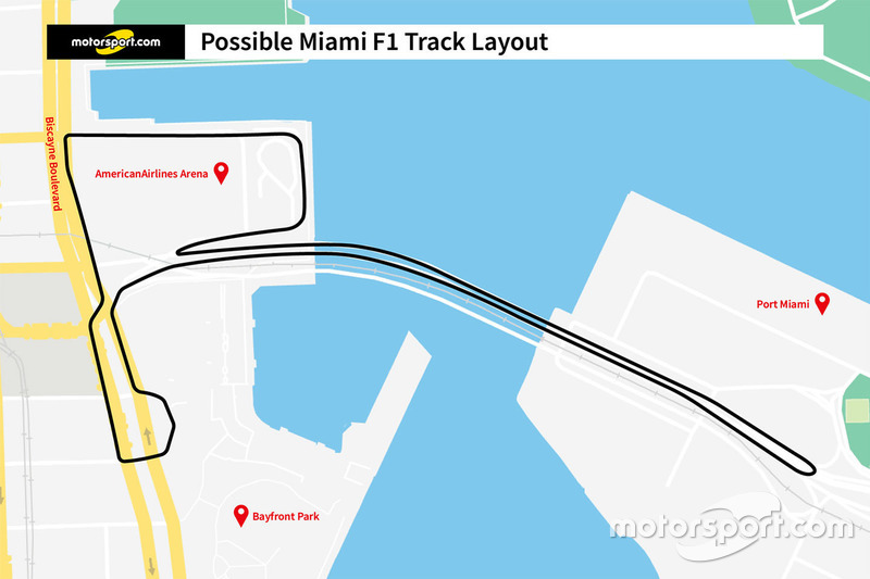 Miami F1 track layout project