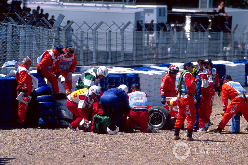 Michael Schumacher, Ferrari, crash