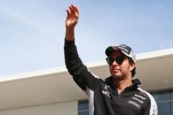 Sergio Pérez, Sahara Force India F1 en el desfile de pilotos