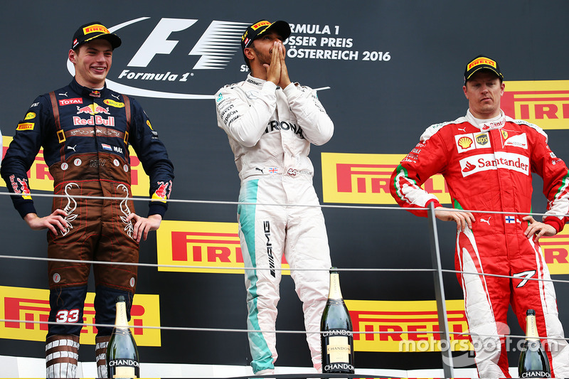 El podio de la carrera