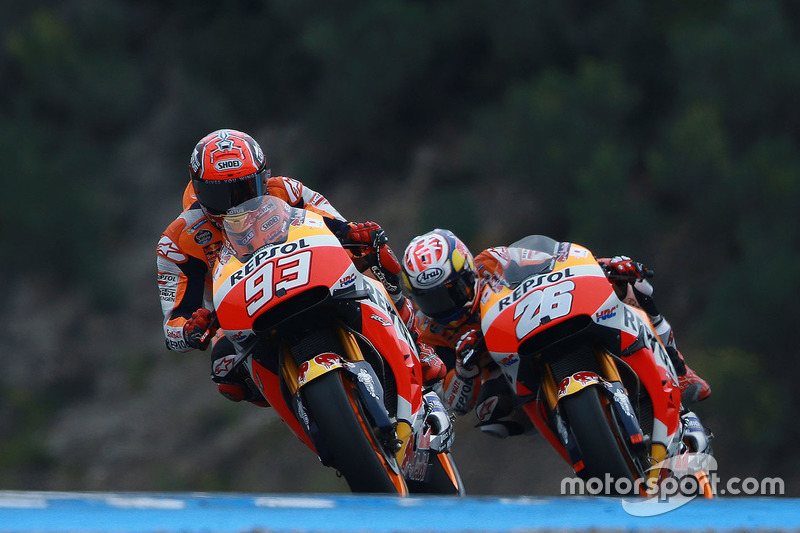 Marc Márquez, Repsol Honda Team y Dani Pedrosa, Repsol Honda Team