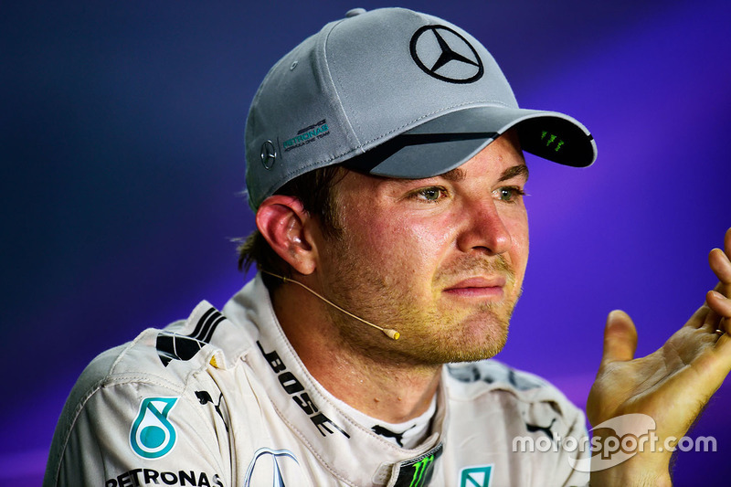 Nico Rosberg, Mercedes AMG F1 in the FIA Press Conference