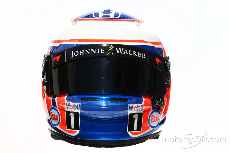 The helmet of Jenson Button, McLaren