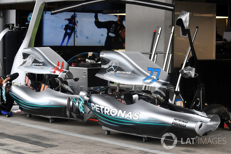 La carrocería del Mercedes-AMG F1 W09