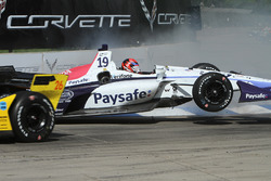 Le crash de Santino Ferrucci, Dale Coyne Racing Honda