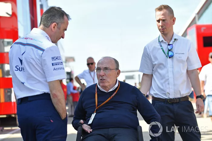 Paddy Lowe, azionista e Direttore tecnico Williams e Frank Williams, proprietario del team Williams