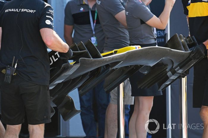 Alerón delantero del Renault Sport F1 Team