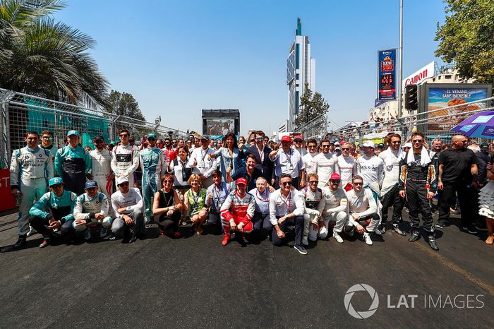 El presidente de la FIA, junto con Jean Todt, presidente de la FIA y Alejandro Agag, CEO de Fórmula E