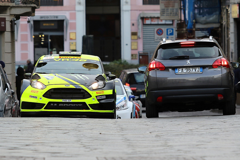 Valentino Rossi, Carlo Cassina, Ford Fiesta WRC