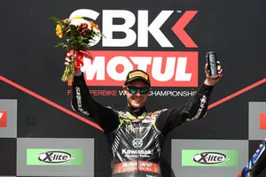 Podium : le vainqueur Jonathan Rea, Kawasaki Racing