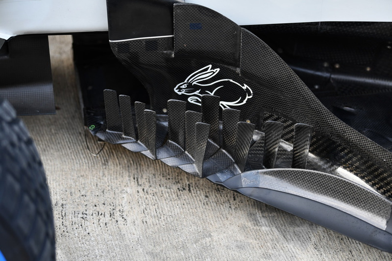 Haas F1 Team VF-18 bargeboard detail
