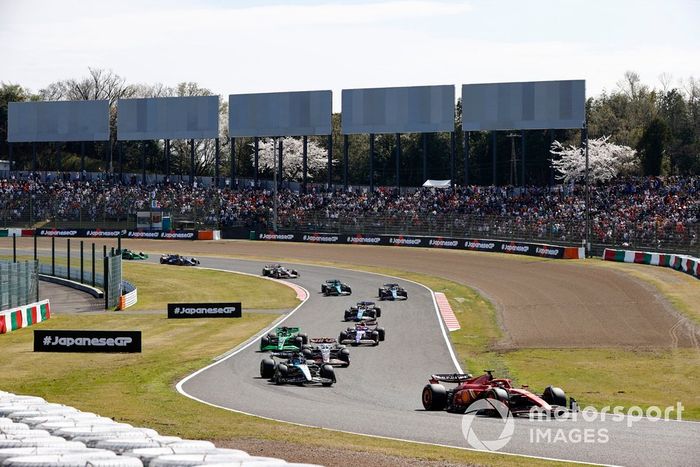 Charles Leclerc, Ferrari SF-24 George Russell, Mercedes F1 W15 