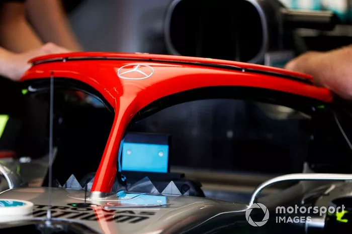 El Halo de Mercedes AMG F1 W10 homenajeando a Niki Lauda