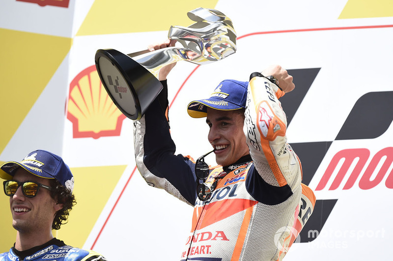 Podio: il vincitore della gara Marc Marquez, Repsol Honda Team