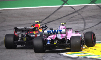 Aanrijding Max Verstappen, Red Bull Racing RB14 en Esteban Ocon, Racing Point Force India VJM11