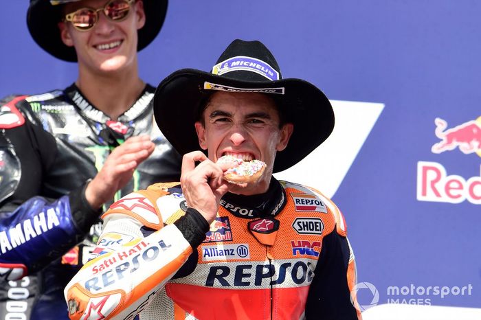 Podio: ganador Marc Márquez, Repsol Honda Team