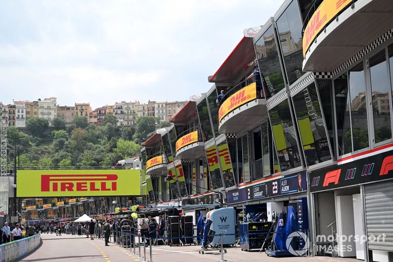 La voie des stands à Monaco