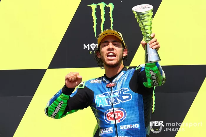 Podio: el ganador de la carrera Enea Bastianini, Italtrans Racing Team