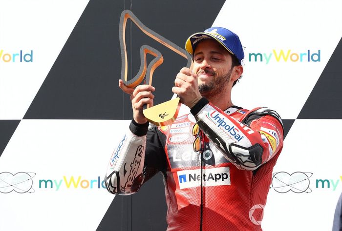 Podio: ganador Andrea Dovizioso, Ducati Team