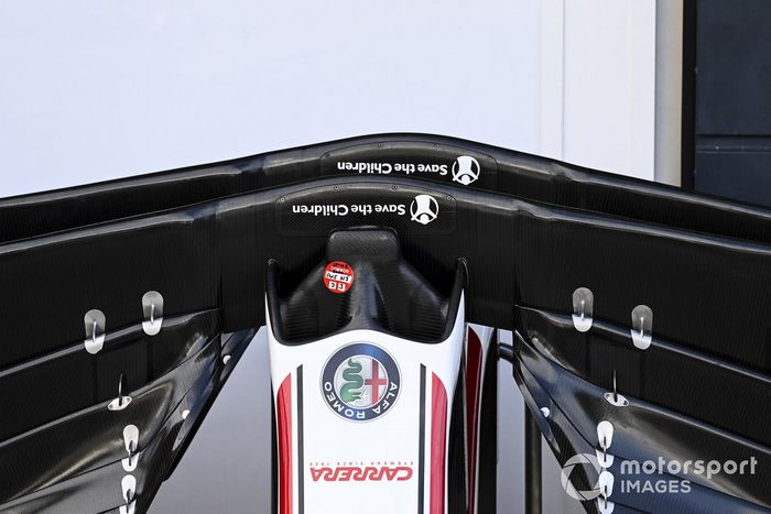 Alerón delantero del Alfa Romeo Racing C39 