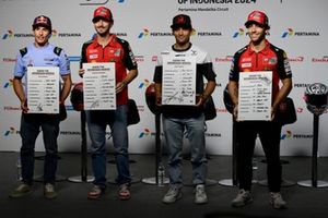 Marc Márquez, Gresini Racing, Francesco Bagnaia, Ducati Team, Jorge Martín, Pramac Racing, Enea Bastianini, Ducati Team