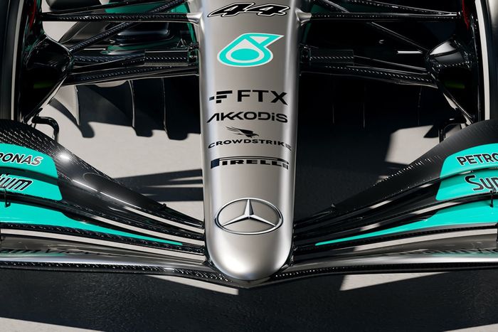 Detalle del Mercedes W13