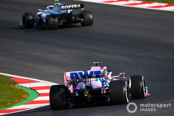 Nicholas Latifi, Williams FW43, Lance Stroll, Racing Point RP20
