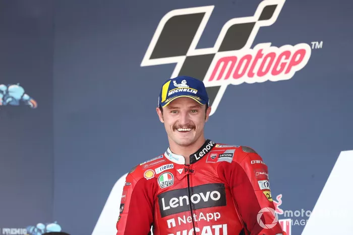 Il podio:  Jack Miller, Ducati Team vince il GP di Spagna